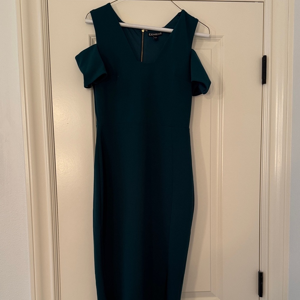 Express Teal Midi Dress